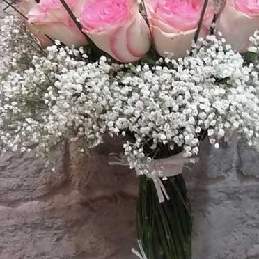 Flores Gares rosas con paniculata