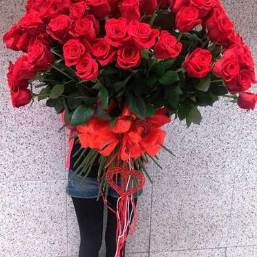 Flores Gares rosas de 1m